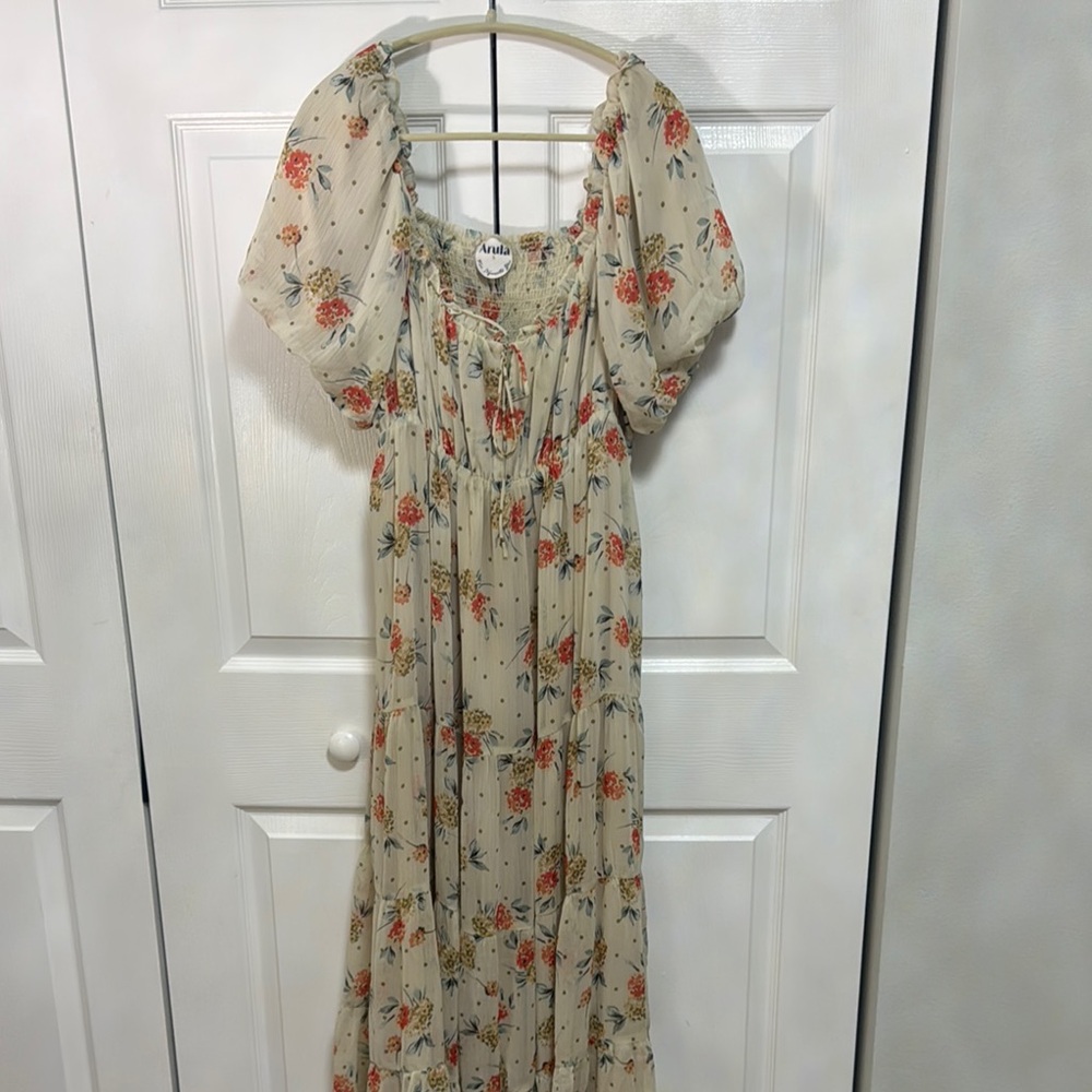 Floral Cream Dress